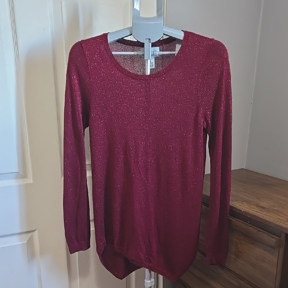 Peck & Peck Sparkling Burgundy Sweater